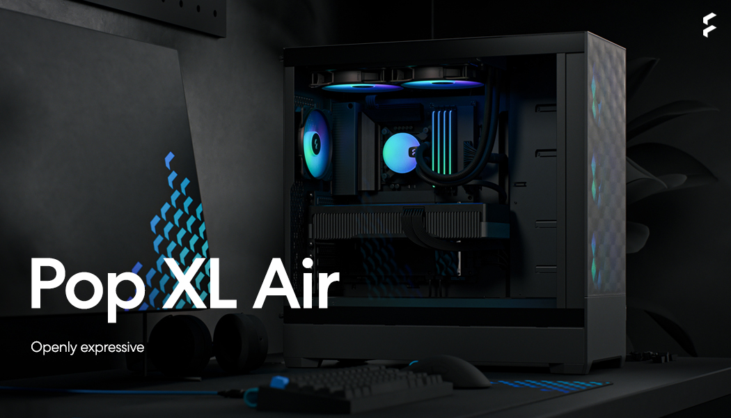 Fractal Design Pop XL Air RGB Black TG ATX HighAirflow Clear Tempered